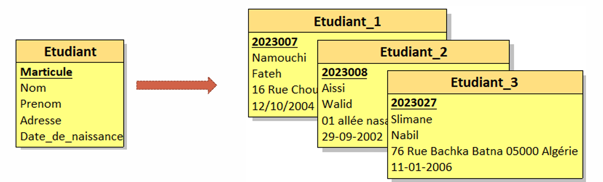 Student Entity with Attributes